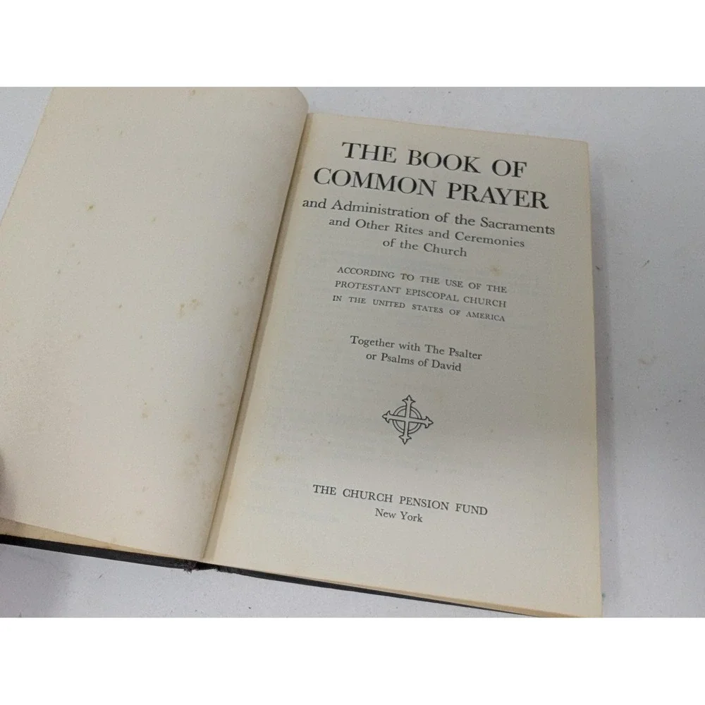 Vintage 1945 Book Of Common Prayer Psalter Episcopal Church Black Hardcover